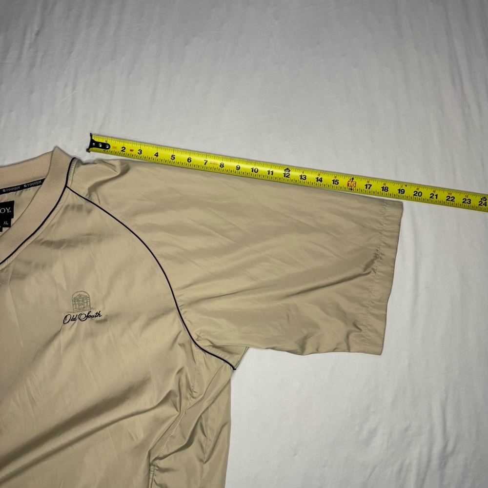FootJoy Men's Short Sleeve Wind Rain Shirt Jacket Golf‎ Windbreaker Tan Men’s XL - Picture 7 of 9
